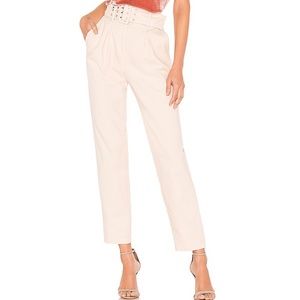 NWT Tularosa light pink blush belted high pants XS